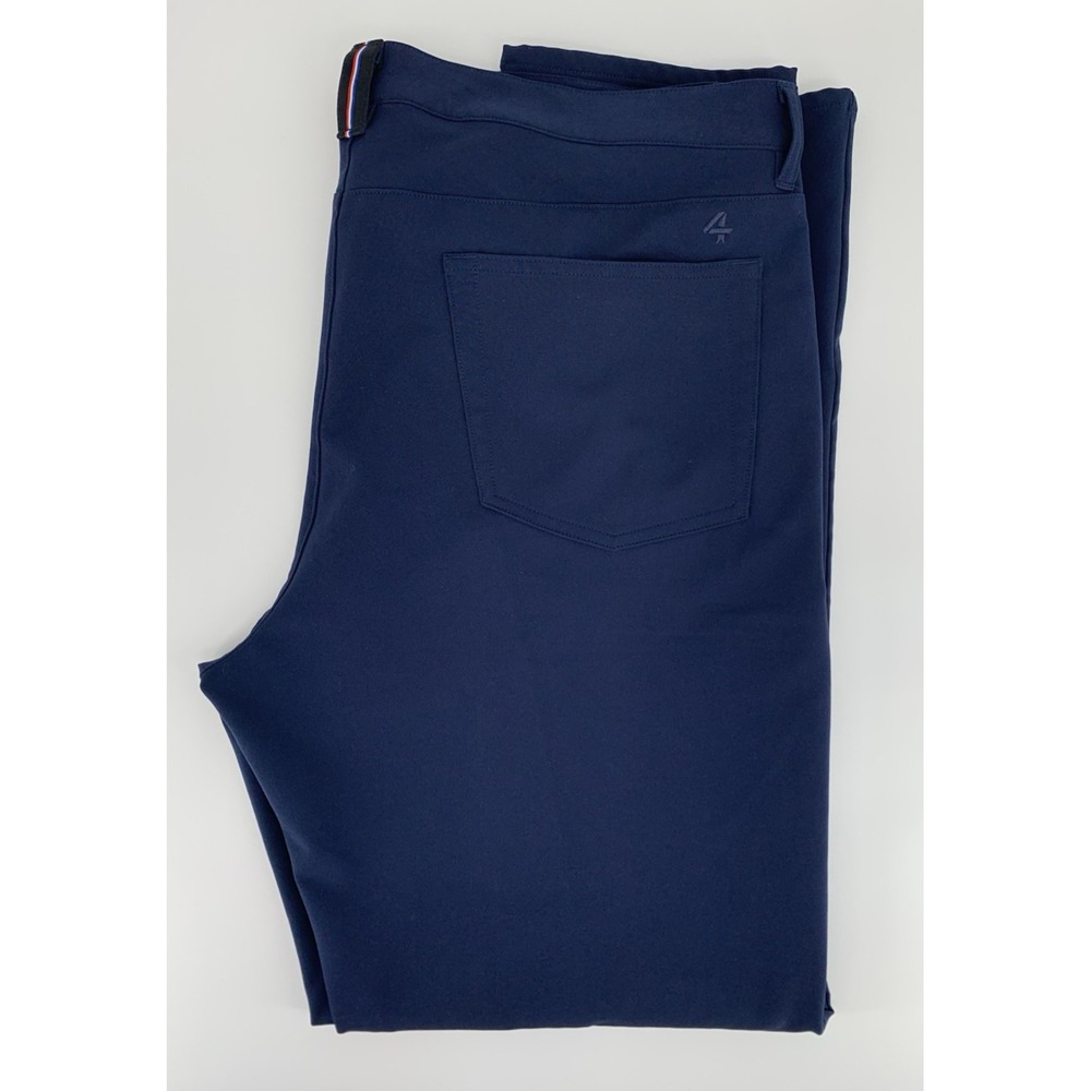 Four Laps Pants Mens 36x32 Blue Slim Golf Performance Lightweight Chino Stretch